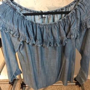Current Air Denim Blouse